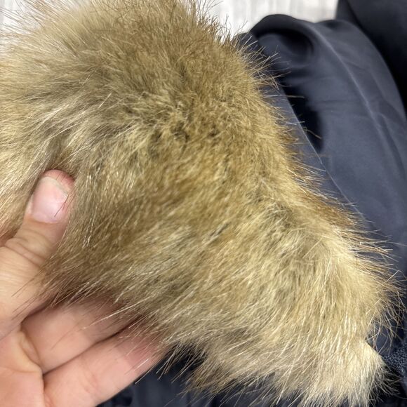 Womens Size XXL Michael Kors Navy Down Filled Long Jacket EUC - Picture 5 of 11